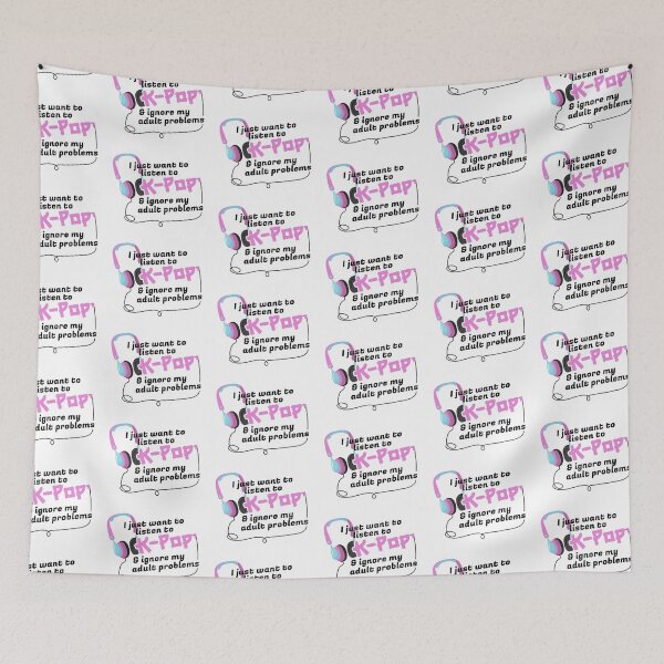 Item preview, I just want to listen to K-Pop & ignore my adult problems Sticker designed and sold by olympe-store.