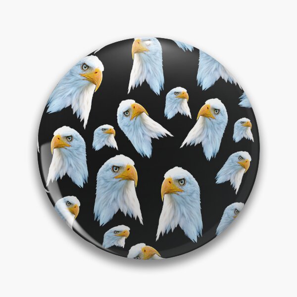 Item preview, "Majestic Gaze: White Bald Eagle Face Pattern" designed and sold by A-Work-Of-Art.