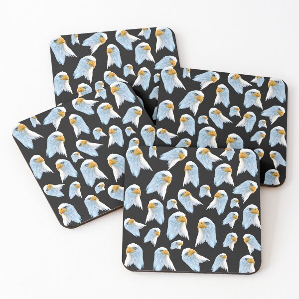 Item preview, "Majestic Gaze: White Bald Eagle Face Pattern" designed and sold by A-Work-Of-Art.