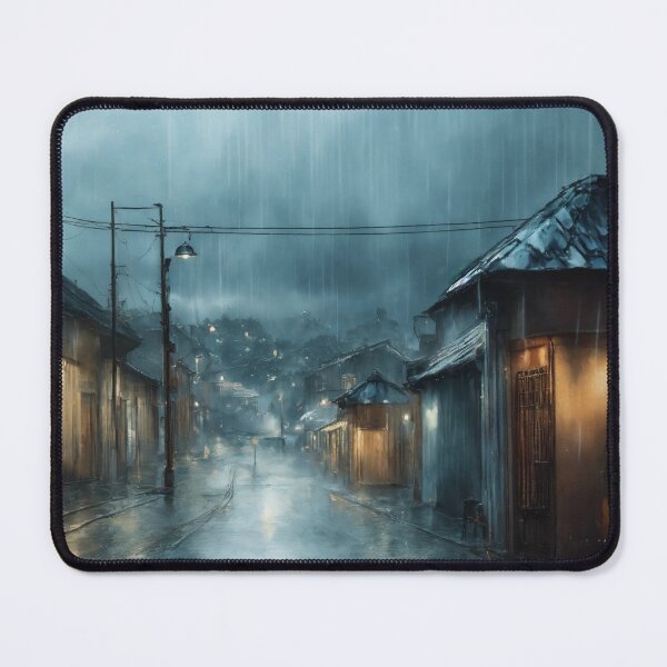 Item preview, Rain-Soaked Midnight Village designed and sold by John v p.