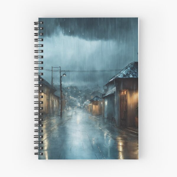 Item preview, Rain-Soaked Midnight Village designed and sold by John v p.