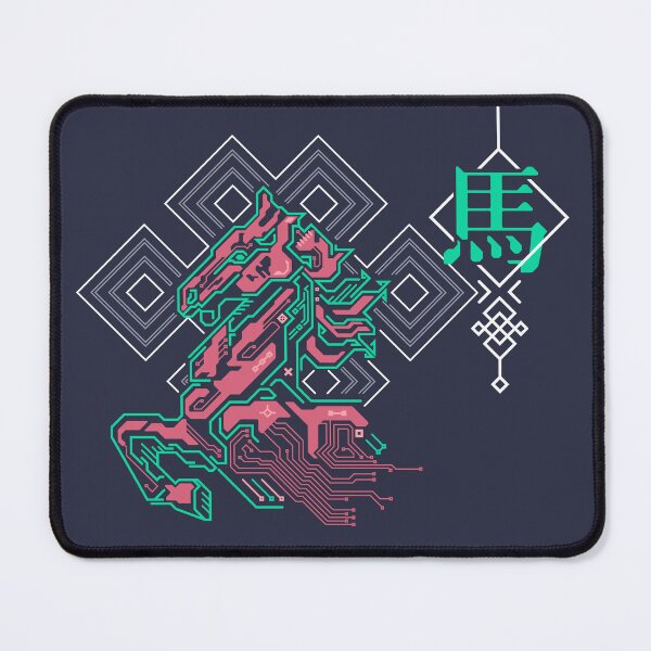 Item preview, Chinese zodiac sign of horse, cyber futuristic horse designed and sold by NiamLab.