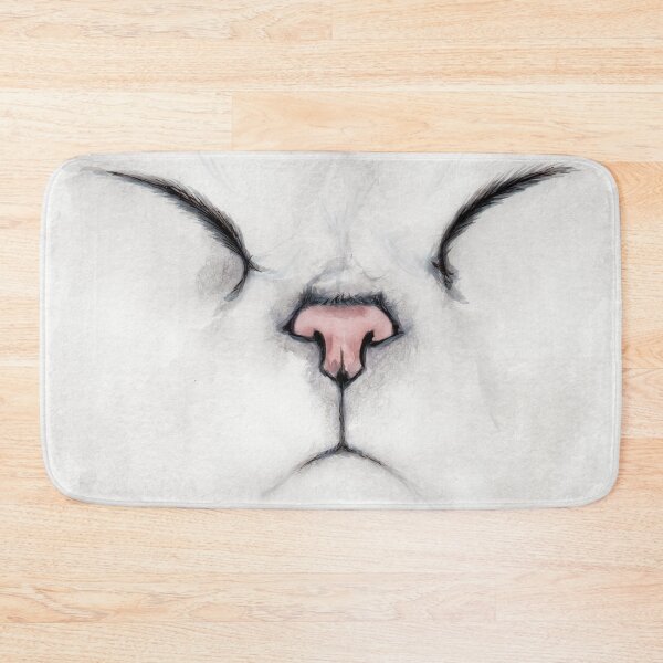 Item preview, Sleeping cat face watercolour painting designed and sold by Funsize-Art.
