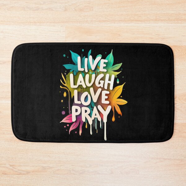 Item preview, Live Laugh Love Pray - Vibrant Art - Christian Inspiration designed and sold by Narrow-Path.