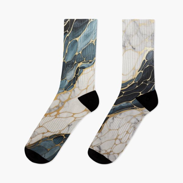 Item preview, Dynamic abstract unique marble design monochrome gold 2 designed and sold by GoKindCreations.