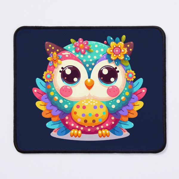 Item preview, "Whimsical Hues: Adorable Rainbow Owl Delight" designed and sold by JAMESAMORN.