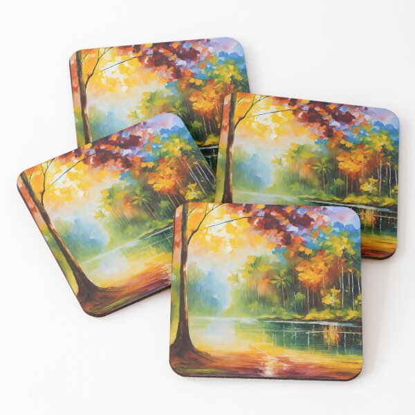 Item preview, Autumn Stroll Amidst Golden Trees designed and sold by John v p.