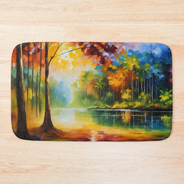 Item preview, Autumn Stroll Amidst Golden Trees designed and sold by John v p.
