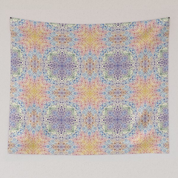 Item preview, Bug and flower multicolor pattern designed and sold by ArtofKathleen21.
