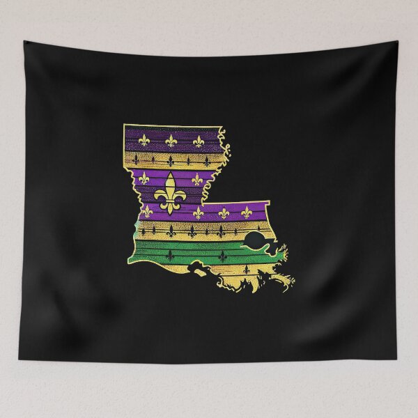 Item preview, Mardi Gras Spirit: Vibrant Louisiana State Pride Tee designed and sold by MAPDDesigns.