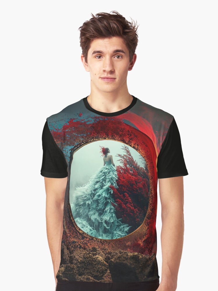 Thumbnail 1 of 5, Graphic T-Shirt, Remember: You Are a Wild & Joyous Occasion Waiting to Unfurl Its Wings, 2024 Anniversary Edition designed and sold by rebecka.
