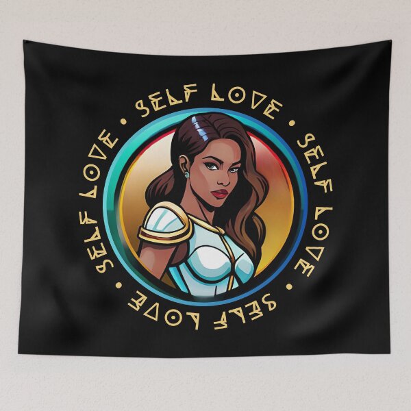 Item preview, Superhero Woman Self Love Light Warrior Blue Fusion designed and sold by Melan Designs.