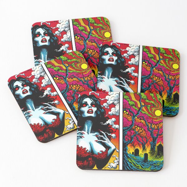 Item preview, Trippy Psychedelic Zombie Girl On The Loose! designed and sold by AIPixelMaster.