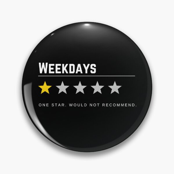 Item preview, Weekdays One Star Would Not Recommend designed and sold by PrintsByLoVi.