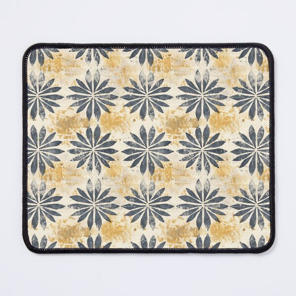 Item preview, Yellow & Blue Daisy Block Print  designed and sold by nicbeeseart.