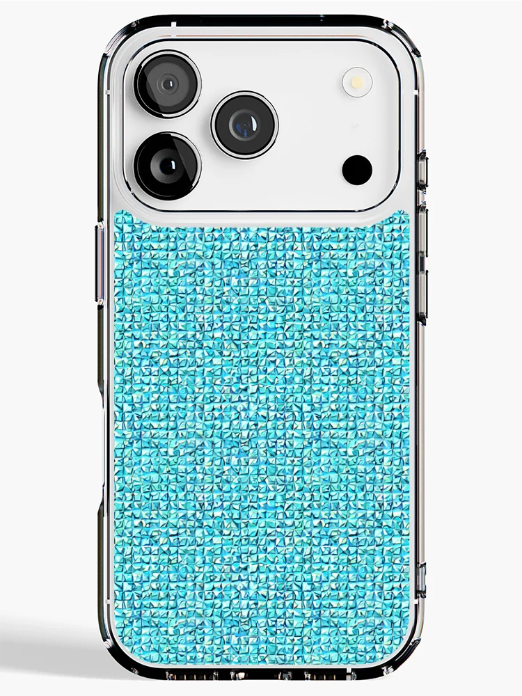 Thumbnail 1 of 5, iPhone Case, Blue Tile Pattern designed and sold by DestoPattern.