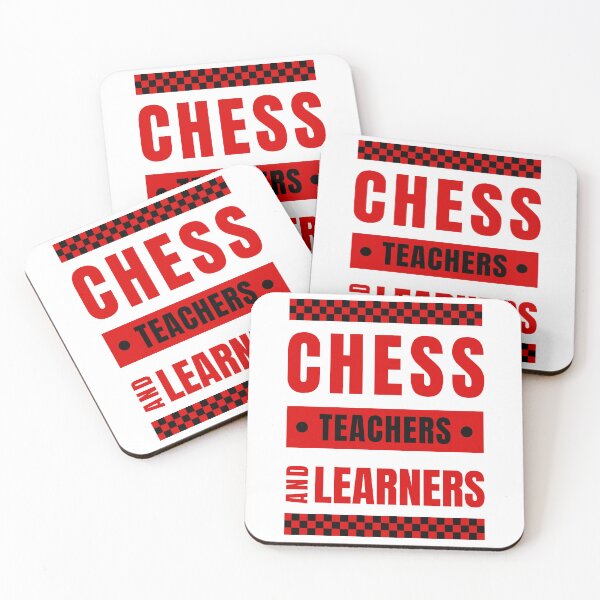 Item preview, Chess Teacher & Learners - Checkered Red designed and sold by ChessiShop.