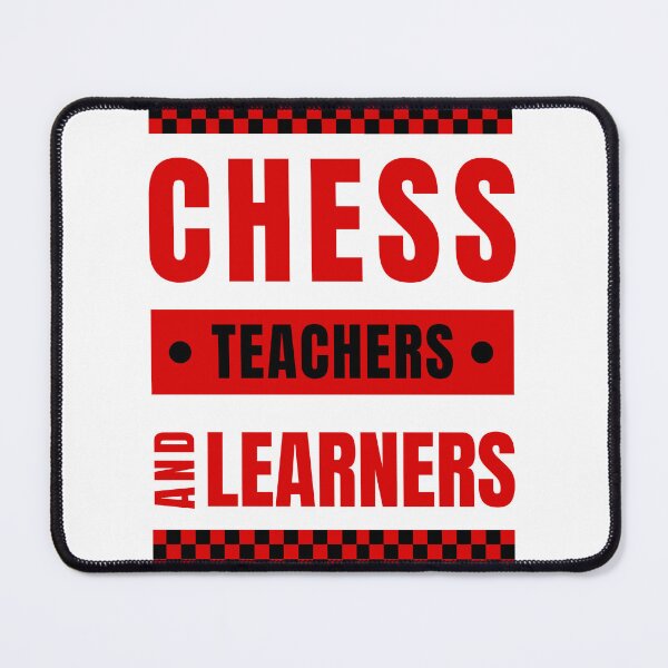 Item preview, Chess Teacher & Learners - Checkered Red designed and sold by ChessiShop.