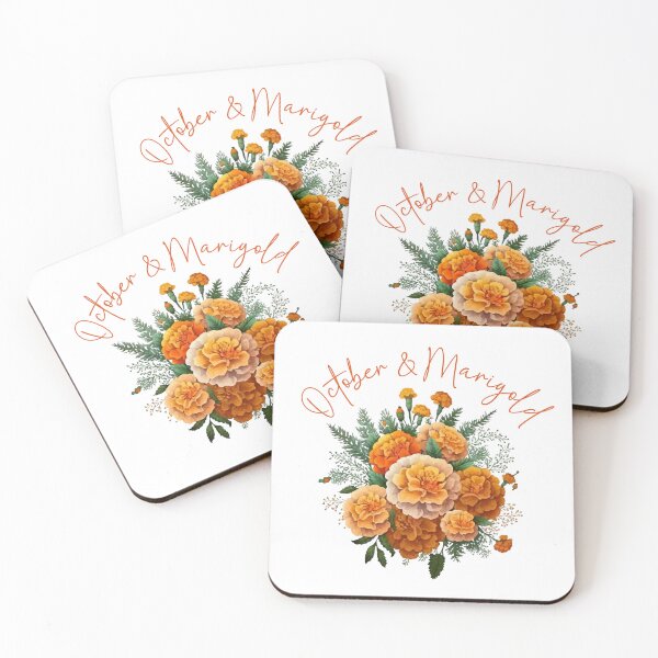 Item preview, October Marigold Flower Birth Month Gift For Birthday Celebration Party Family designed and sold by darunwan.