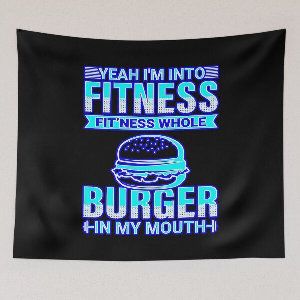Item preview, Funny Burger Lover Fitness #1 designed and sold by creativerooney.