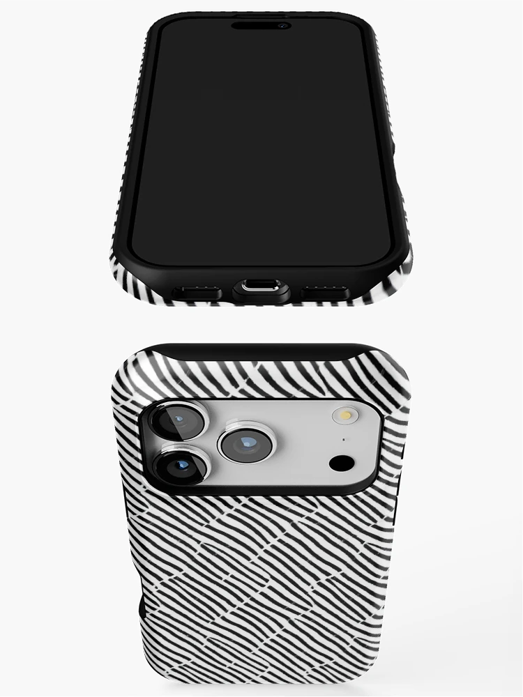 Thumbnail 3 of 4, iPhone Case, Line Pattern designed and sold by DestoPattern.