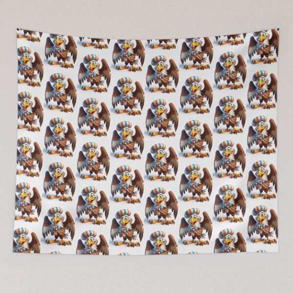 Item preview, cute eagle with hat designed and sold by sbrstore.