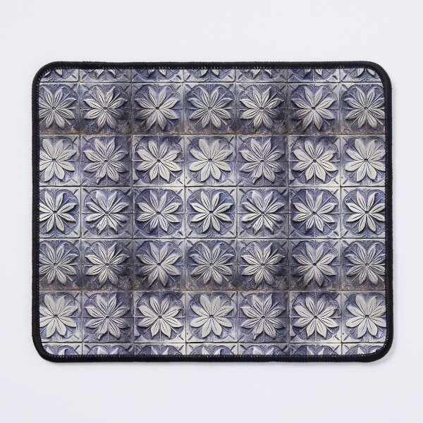 Item preview, Carved Blue Tile designed and sold by nicbeeseart.