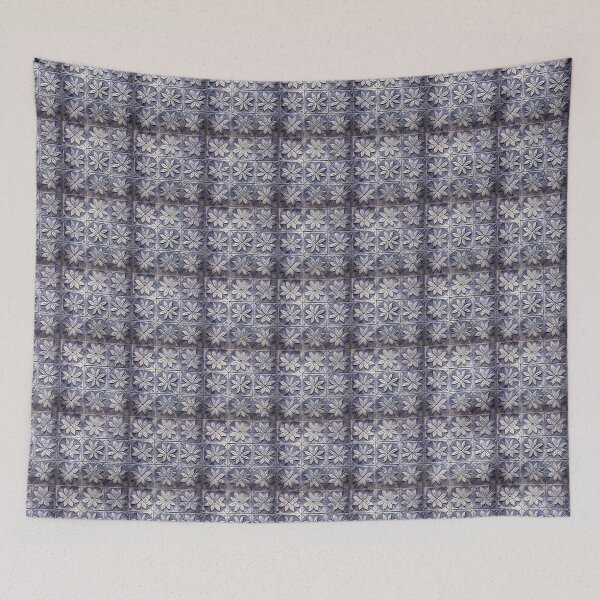 Item preview, Carved Blue Tile designed and sold by nicbeeseart.