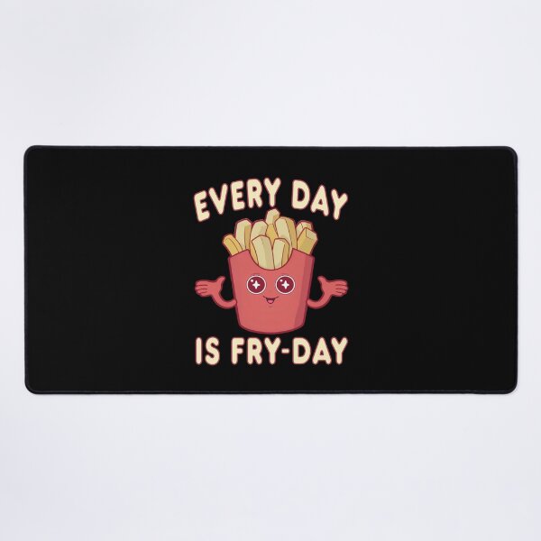 Item preview, Funny Cute French Fries Pun Every Day Is Fry-Day Junk Food Lover Humor Saying  designed and sold by Bad Kitty Designz.