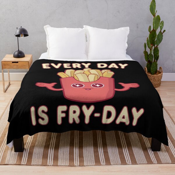 Item preview, Funny Cute French Fries Pun Every Day Is Fry-Day Junk Food Lover Humor Saying  designed and sold by Bad Kitty Designz.