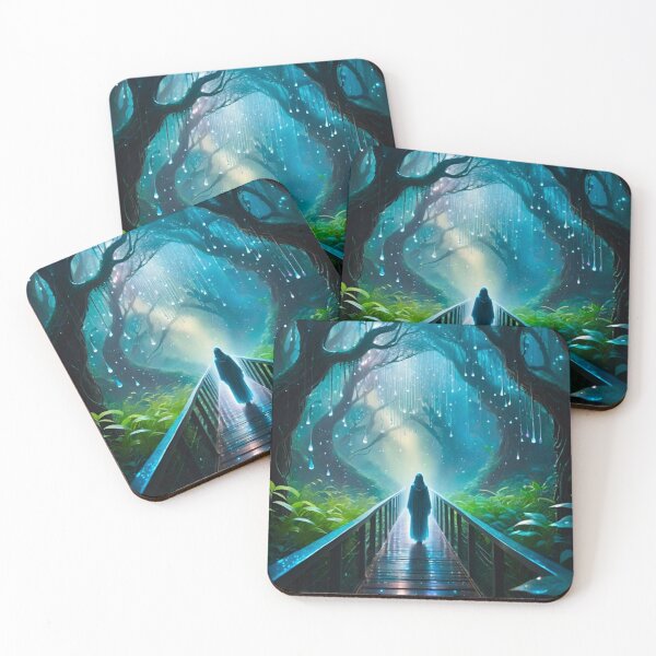 Item preview, She Enjoys the Rain on the Wooded Walkway designed and sold by Ethereal-Canvas.