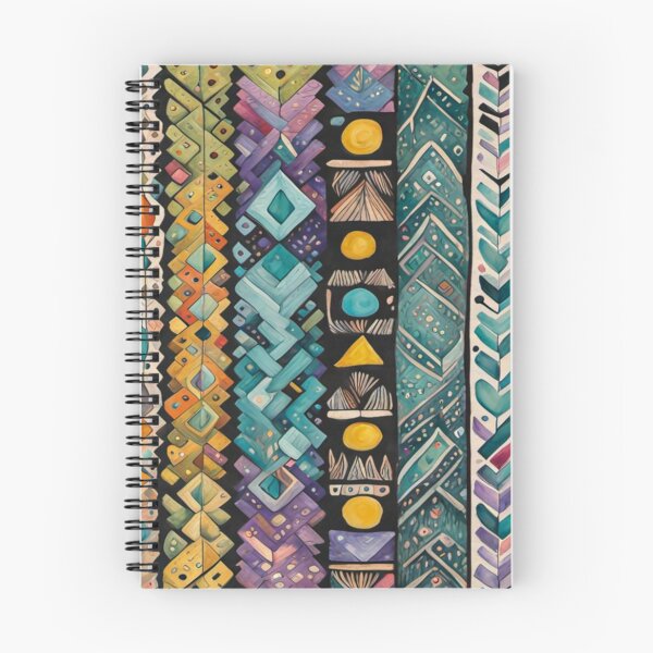 Item preview, Traditional Kilim Pattern, Ethnic Geometric Abstract Scandinavian Design in Watercolor - Tribal, Batik, Indian & Aztec Vintage Pattern,  designed and sold by MyArt23.