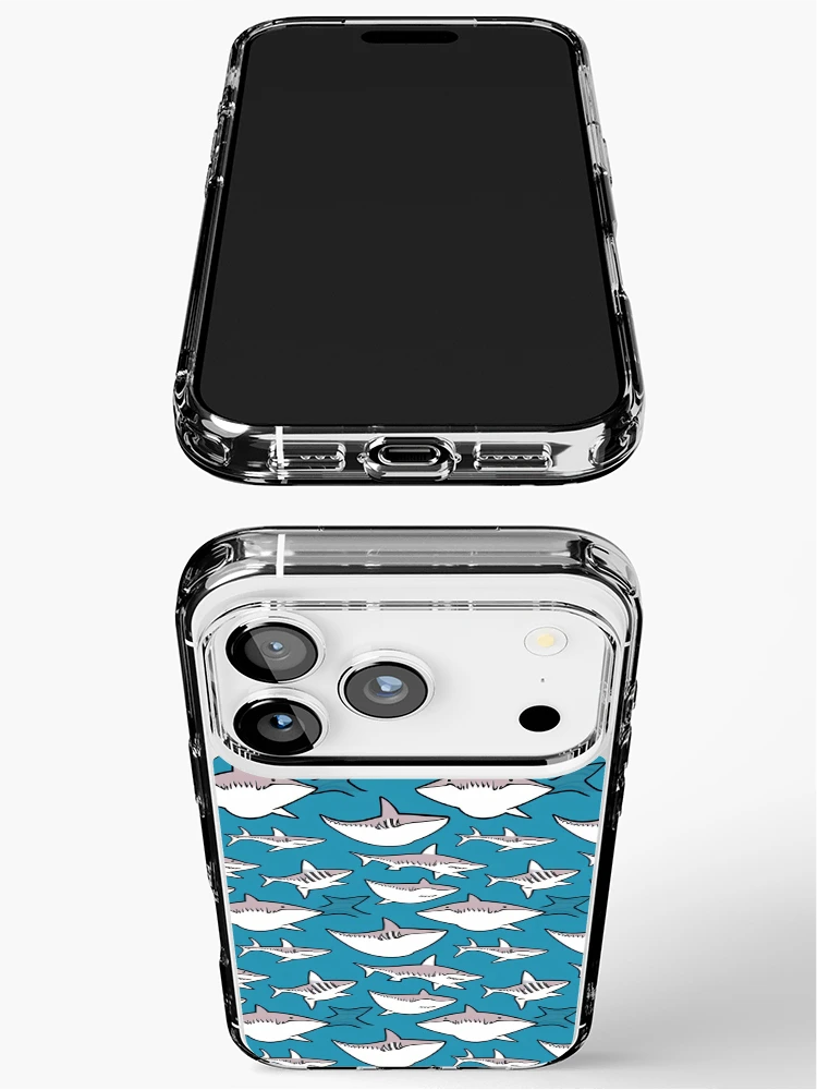 Thumbnail 3 of 5, iPhone Case, Shark Pattern designed and sold by DestoPattern.