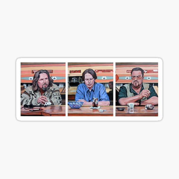 Lebowski Triptych Sticker