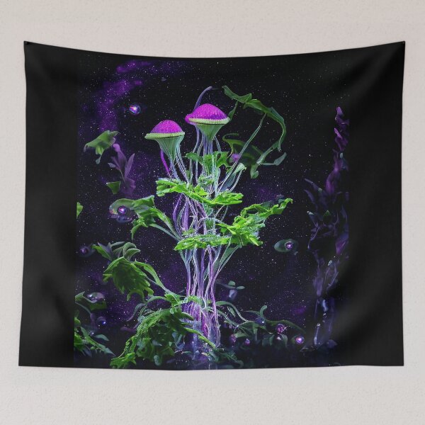 Item preview, Long Stem Space Shrooms designed and sold by Pebbledrops.