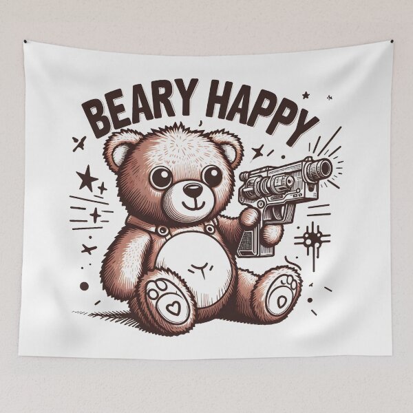 Item preview, Teddy Bear: Beary Happy designed and sold by Dungeon-Depot.