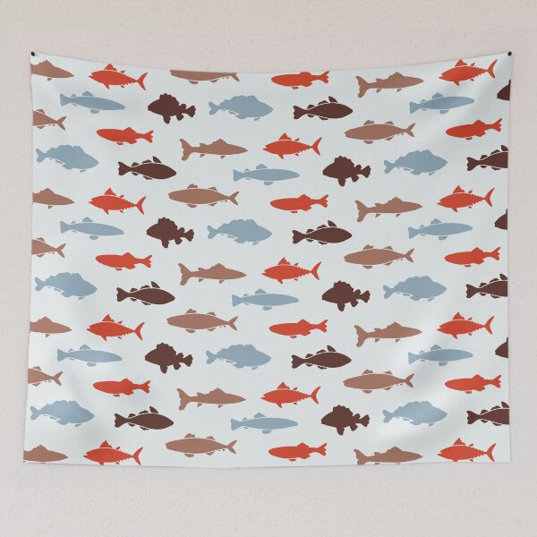 Item preview, Fish Collection Pattern v17 designed and sold by Baikachi AD.
