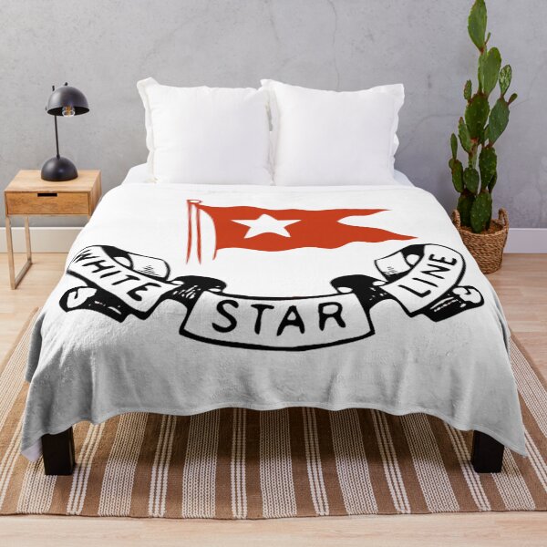 White Star Line, Logo. Titanic. Throw Blanket