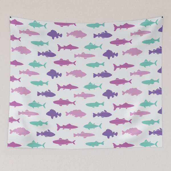 Item preview, Fish Collection Pattern v19 designed and sold by Baikachi AD.