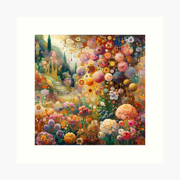 Item preview, Klimt Flower Garden designed and sold by maniacfitness.