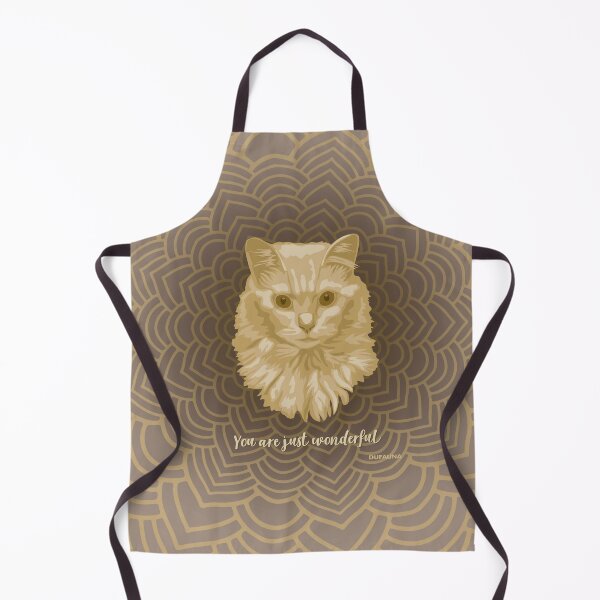Item preview, Brown Turkish Angora Cat Face "Your are just wonderful" designed and sold by DuFauna.