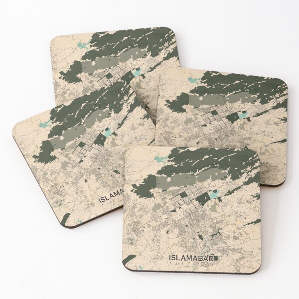 Item preview, Islamabad City Map of Pakistan  - Vintage designed and sold by deMAP.