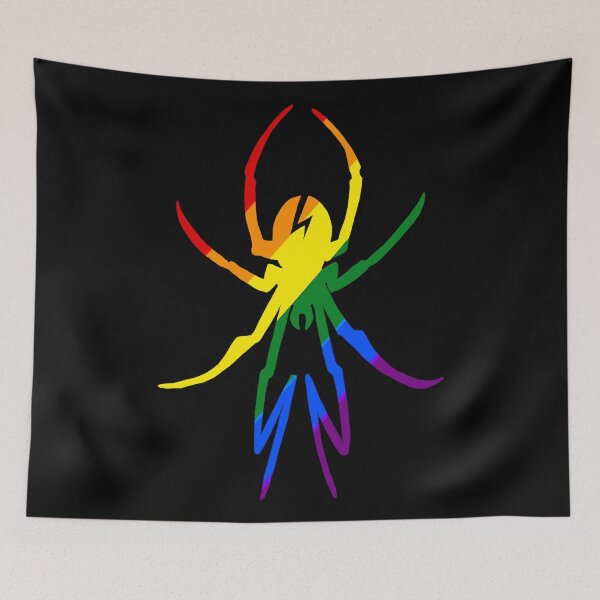 Item preview, Danger Days spider - Rainbow Flag designed and sold by Litany's Shop.