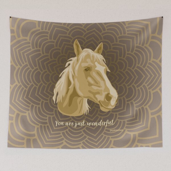 Item preview, Brown Smiling Horse Face "Your are just wonderful" designed and sold by DuFauna.