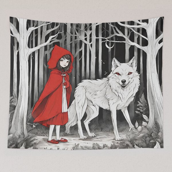 Item preview, little red riding hood and the wolf designed and sold by Mozyden.