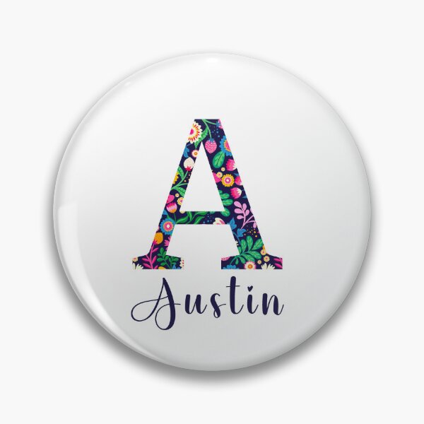 Item preview, Austin - Letter and flowers designed and sold by Anto59290.