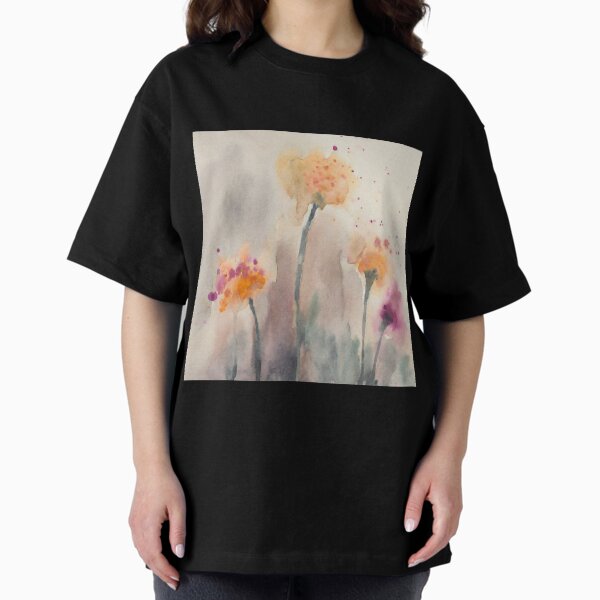 Watercolor Flowers 2 Oversized T-Shirt