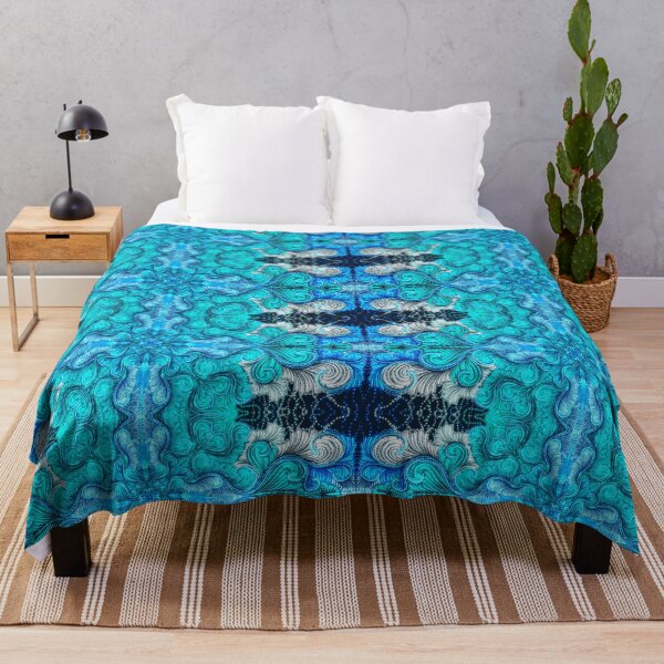 Item preview, Large blue abstraction designed and sold by prettykokopuff.