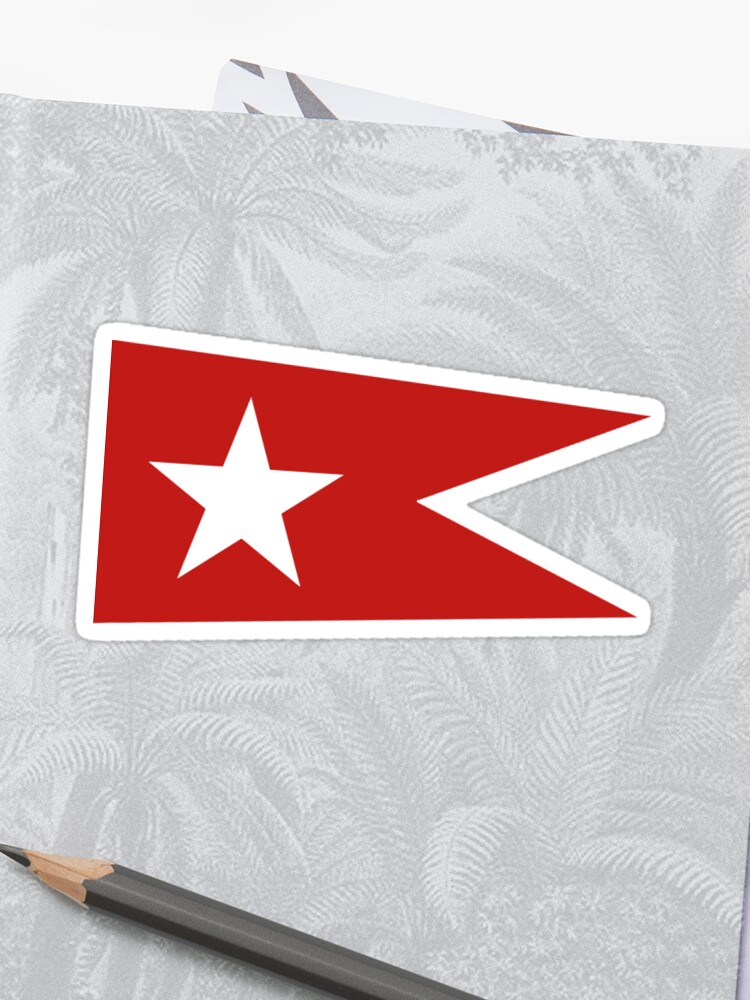 White Star Line Flag Titanic Sticker By Tomsredbubble Redbubble