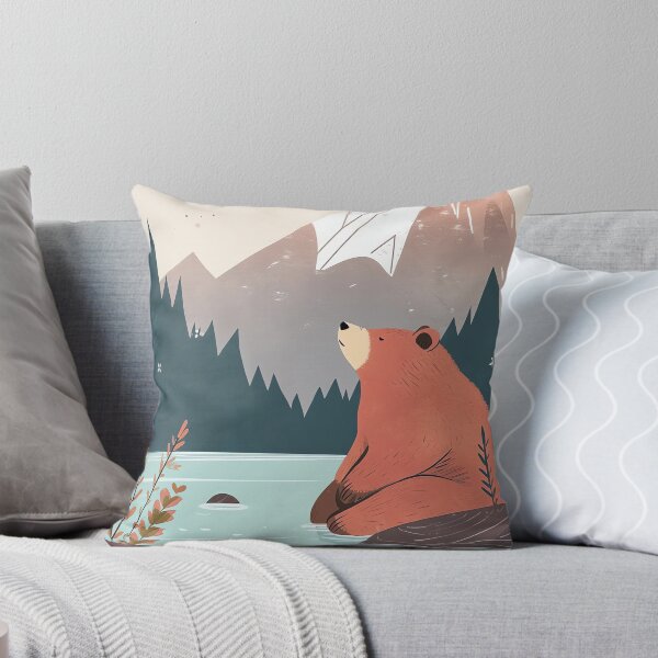 Item preview, Friendly Fishing Bear designed and sold by cute-animals99.